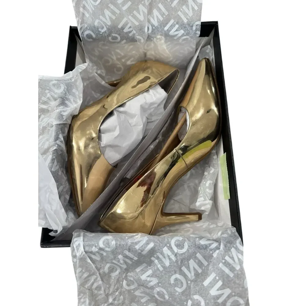 I.N.C. - International Concepts - Women's Zitah Pumps - Gold- Size 6M NEW In box - Picture 4 of 10